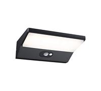 Paulmann 94333 Luminaria exterior LED, aplique exterior IP44 blanco cálido, incl. 1x7,4 W, luz exterior, gris oscuro, aluminio, lámpara jardín 3000 K