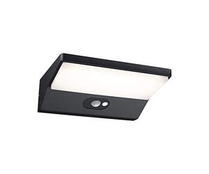 Paulmann 94333 Luminaria exterior LED, aplique exterior IP44 blanco cálido, incl. 1x7,4 W, luz exterior, gris oscuro, aluminio, lámpara jardín 3000 K