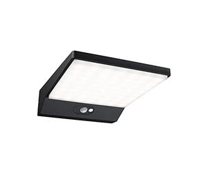 Paulmann 94334 Luminaria exterior LED Solar, aplique exterior IP44, incl. 1x5 W, gris oscuro, lámpara exterior, aluminio, 3000 K