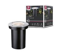 Paulmann 94390 Luminaria exterior LED, luminaria empotrable en el suelo Floor IP65, regulable, iluminación exterior, acero inoxidable, lámpara exterior, lámpara de jardín GU10