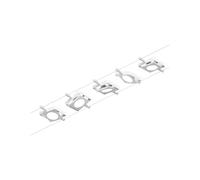 Paulmann 94422 Sistema de cables LED CorDuo set MacLED DC incl. 5x4,5 W ampliable blanco, cromo, cable metal 3000 K