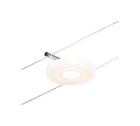 Paulmann 94427 CorDuo Sistema de cable LED Spot DiscLED DC incl. 1x4,5 W extensible cromado mate, cable metálico cromado 3000 K