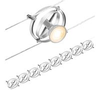 Paulmann 94441 Cardan DC - Bombilla LED (10 W, ampliable, GU5,3), color negro mate y cromado