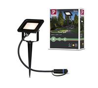 Paulmann 94574 Plug & Shine LED luz exterior Foco de jardín Proyector IP65 Blanco cálido incl. 1x6,8 W Negro Aluminio Spot 3000 K