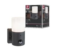 Paulmann Aplique exterior Tubs con detector de movimiento IP44 máx. 15 W gris mate E27
