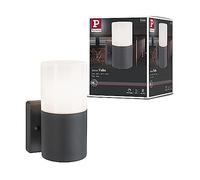Paulmann 94649 Luminaria exterior aplique Tubs IP44, red., máx. 15 W gris mate, luminarias exterior metal, plástico luminaria jardín E27