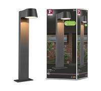Paulmann 94715 Luminaria ext. LED baliza Capea resp. con los insectos IP44 500mm 2200K 6W 450lm 230V 98° negro, aluminio, luz dorada, baliza jardín