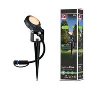 Paulmann 94728 Lum.exterior LED Plug & Shine, refl.jardín Sting foco indiv., resp.insectos IP67 2200K 6,3W antracita, red., regulable, luz dorada, alu