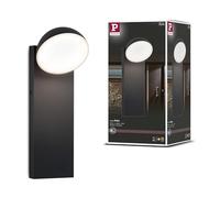 Paulmann 94738 Luminaria exterior LED aplique Puka res. al agua de mar IP44 redonda 110x125mm 3000K 8,5W 460lm 230V antracita aluminio blanco cálido