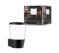Paulmann 94740 Luminaria exterior, aplique Bako resistente al agua de mar IP44 110x140 mm máx. 20W 230 V antracita aluminio, sin lámpara E14