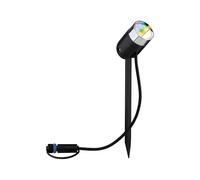 Paulmann 94798 Plug & Shine - Foco LED para jardín (IP65, RGBW+, 4,5 W, color antracita)