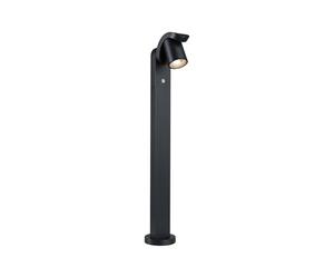 Paulmann 94831 Baliza LED Cuff, detector de movimientos, IP44 782mm 3000K 10W 700lm 230V 70° antracita, aluminio, luminaria exterior