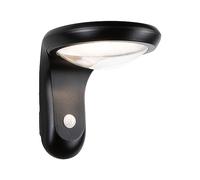 Paulmann 94854 Aplique exterior LED Solar Diskola, detector mov., IP44 180x234mm 3000K 3,5W 400lm antracita, plástico, lum. exterior, luminaria solar