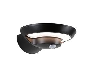 Paulmann 94855 Aplique exterior LED Solar Bordola, detector mov., IP44 180x211mm 3000K 3,5W 220lm antracita, plástico, lum. exterior, luminaria solar