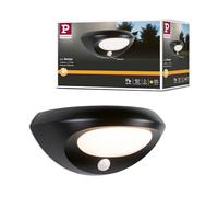 Paulmann 94856 Aplique de exterior LED Solar Sorova, detector de movimientos, IP44 230x125mm 3000K 3,5W 220lm antracita, plástico, fuente de luz