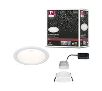 Paulmann 94872 Luminaria empotrable LED 3-Step-Dim Cole IP44 redondo 88 mm Coin 6 W 470 lm 230 V 2700 K blanco