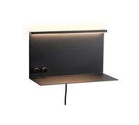 Paulmann 96773 Aplique LED Jarina USB C 4,5 / 1x1,6W 540lm / 200lm regulable 350x170mm negro mate metal 3000K