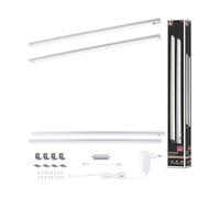 Paulmann 98616 Luminaria bajo mueble LED Inline juego de 2 uds. 2 x 6 W 550 x 26 mm 2 x 500 lm 24 V cromo mate 3000 K regulable