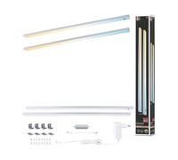 Paulmann 98617 Luminaria bajo mueble LED Inline juego de 2 uds. 2 x 6 W 550 x 26 mm 2 x 500 lm 24 V cromo mate Tunable White