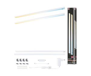 Paulmann 98619 Luminaria bajo mueble LED Inline juego de 2 uds. 2 x 6 W 550 x 26 mm 2 x 500 lm 24 V blanco mate Tunable White