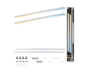 Paulmann 98621 Luminaria bajo mueble LED Inline 2 x 6 W 550 x 26 mm 2 x 500 lm 24 V cromo mate Tunable White