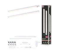 Paulmann 98624 Luminaria bajo mueble LED Inline juego de 2 uds. 2 x 4 W 350 x 26 mm 2 x 350 lm 24 V blanco mate 3000 K regulable