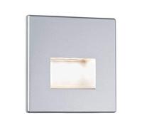 Paulmann 99495 Luminaria empotrable de pared Edge, proyector empotrable LED lámpara 11 W, lámpara empotrable, cromo mate, proyector de techo incl. fuente de luz, foco empotrable en el techo