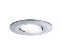 Paulmann 99928 Luminaria empotrable LED Calla, redonda, incl. 1x6 W IP65, foco, cromo mate, luz para armario, plástico, lámpara empotrable 4000 K