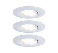 Paulmann Calla, blanco, atenuable, orientable, 4000 K, 9 cm, juego de 3 unidades
