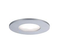 Paulmann 99937 Luminaria empotrable LED Calla, redonda, incl. 1x5 W IP65, foco empotrable cromo mate, luz armario, plástico, aluminio, lámpara 4000 K
