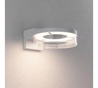 Paulmann aplique LED para exterior con sensor Capera blanco metal IP44