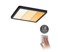 Paulmann Areo panel dimtowarm angular negro 17,5cm