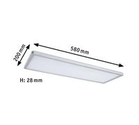 Paulmann Atria Shine panel dim cromo RGBW 58x20