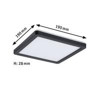 Paulmann Atria Shine Panel on/off Black 840 19x19