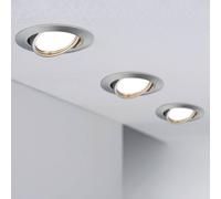 Paulmann Base empotrado LED 3 ud 3 step dim hierro