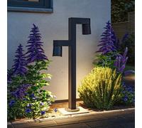 Paulmann bolardo luminoso LED Kimu 2, antracita, 2 luces, 2.200 K