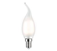 Paulmann Bombilla vela LED soplada E14 4,8W 2.700K ráfaga de viento satinado EC:EPREL:460904