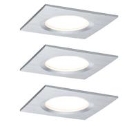 Paulmann Coin Slim empotrado LED 3 ud angular alu