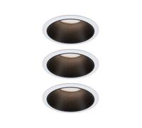 Paulmann Cole Coin lámpara empotrada 3x6.5 W blanco-negro 93402