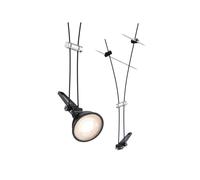 Paulmann Comet foco de luz sobre cable, negro