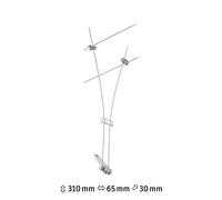 Paulmann Comet foco iluminación sobre cable, cromo