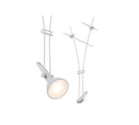 Paulmann Comet Sistema de Cableado, Foco, Corduo, Corriente Continua, Máx. 12 V 50 W, Bombilla Tipo GU5,3, Sistema de Cableado, Bombilla No Incluida, Cable Metálico, Color Blanco, 94488