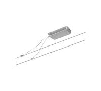 Paulmann CorDuo 94428 - Juego básico de cuerda (60 W, extensible, cable de alambre de plástico, sin bombilla), color cromo mate
