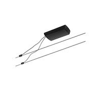 Paulmann CorDuo 94496 - Juego básico de cuerdas (60 W, ampliable, cable de alambre de plástico, sin bombilla), color negro mate