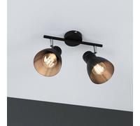 Paulmann Davy plafón, negro, 2 luces