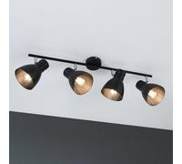 Paulmann Davy plafón, negro, 4 luces