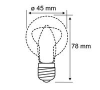 Paulmann E14 2,6W 825 bombilla a gota LED oro EC:EPREL:460927