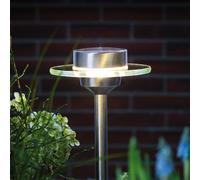 Paulmann Lámpara solar de acero inoxidable Ufo, LED IP44