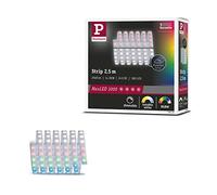 Paulmann 70530 Strip LED MaxLED 1000 RGBW strip individual IP44 28W 1000lm/m regulable 2,5m plateado plástico 72 LED/m