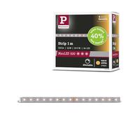 Paulmann MaxLED 71234 - Tira individual de 500 LED, color blanco cálido, 1 m, 3,6 W, 550 lm/m, 64 LEDs/m, 2700 K